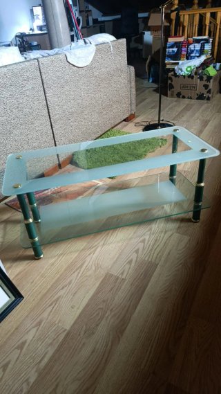Mesa de cristal moderna