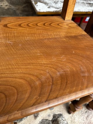 Lote 6 Sillas de Madera Rústicas