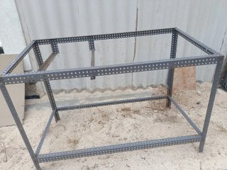 Mesa de trabajo metálica 1.52x0.77x0.94