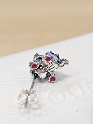Pendientes Pandora Stitch Disney Plata