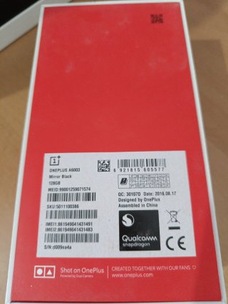 OnePlus 6 A6003 Negro