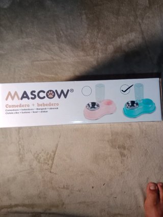 Comedero Bebedero Perro Gato Mascow azul ¡CHOLLO!