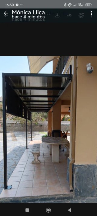 Fabricación a medida Pérgola metál policarbonato