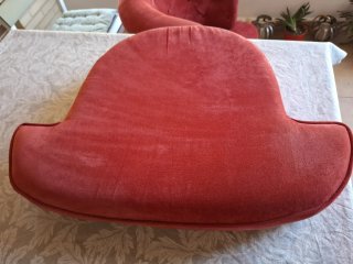 Sillón burdeos terciopelo