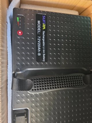 Batería Sunra 72V 20Ah para Moto Eléctrica