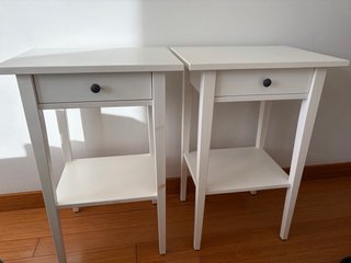 Mesitas Ikea Hemnes Blancas (2 unidades)