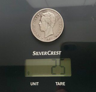ºoO 5 pesetas Amadeo I 1871 - plata - DEM - ES