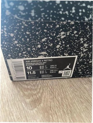 Jordan 4 Retro Military Negro EU44