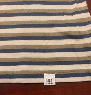 Camiseta PdH Rayas Beige y Azul Talla M