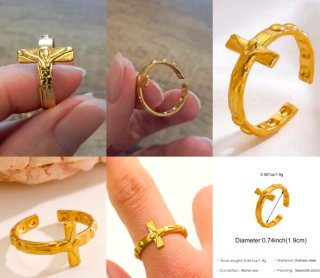 Lote anillos religiosos