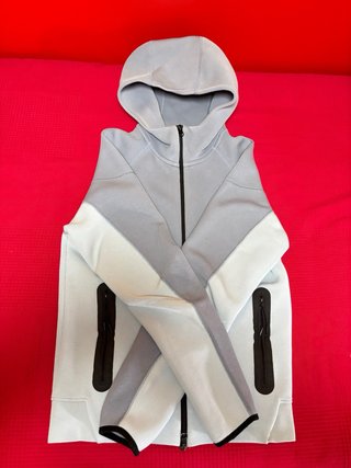 Chaqueta Nike Tech Fleece Gris/Azul