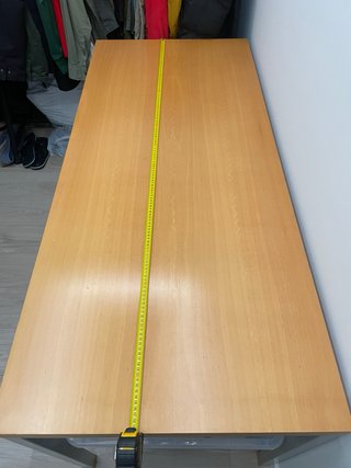 Escritorio madera de cerezo y mesilla