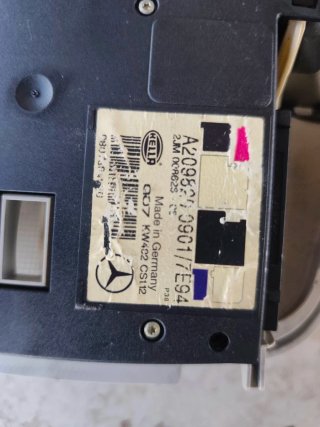 Plafón Sensor Volumétrico Mercedes CLK W209
