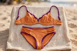 Conjunto Bikini LOLA Promise Naranja y Morado
