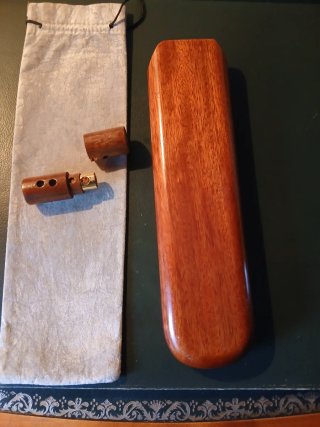 Funda Madera para 2 Puros + Bolsa