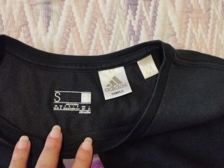 Camiseta negra Adidas "Exclusiva" - Talla S