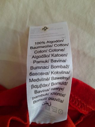 Camiseta niña Las Carmelas Talla S Roja
