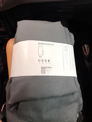 Cortinas GINSTMOTT IKEA Gris (2x)