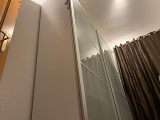 Armario puertas cristal y metal