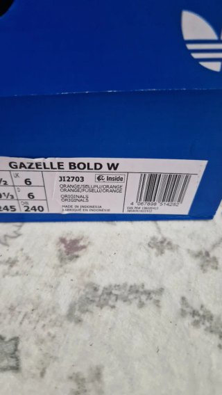 Zapatillas Adidas Gazelle Bold Nuevas Naranja Rosa