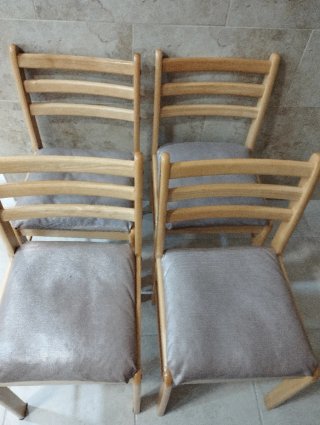 Juego 4 Sillas Cocina Madera