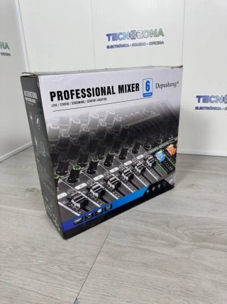 Mesa DJ Mixer Depusheng 6 Canales