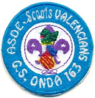 Insignia ASDE Scouts Valencians Onda 163