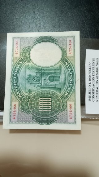 Billete 1000 Pesetas Banco de España 1925