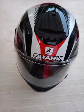 Casco Shark Integral Negro y Rojo