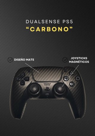 Mando PS5 Carbono Diseño Mate