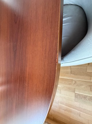 Mesa Comedor/Reuniones Ovalada Madera