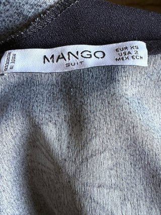 Blusa Mango Suit Estampado Grullas