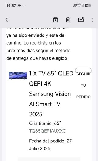TV Samsung QLED 65 Gris Titanio