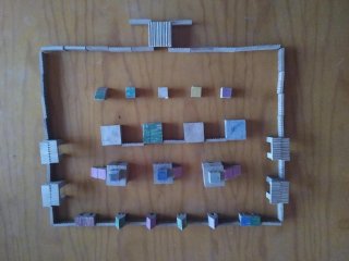 Juego Construcción Madera Antiguo 50s/60s