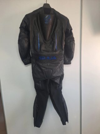 Mono de Moto SHUA Negro y Azul talla 50