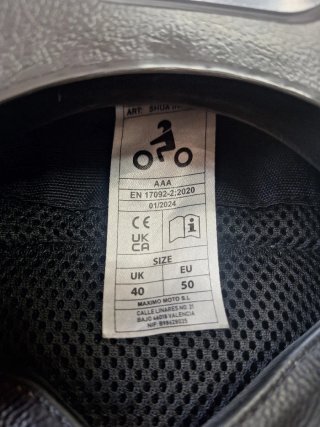 Mono de Moto SHUA Negro y Azul talla 50