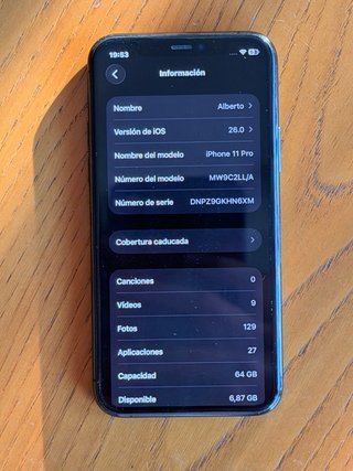 iPhone 11 Pro 64GB en perfecti estado.
