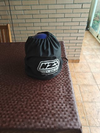 Casco Moto NZI Azul Marino Talla XS + Guantes XXXS