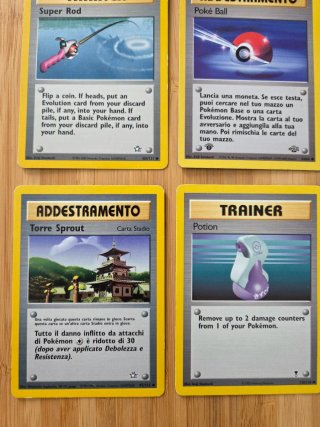 Lotto 9 Carte Pokémon Addestramento Trainer