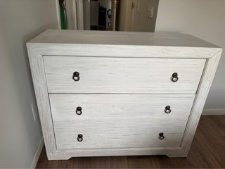cómoda madera maciza blanco Shabby.