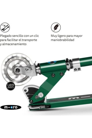 Patinete MICRO Sprite LED plegable