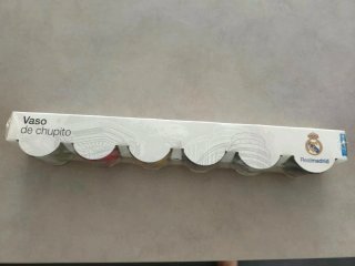 Lote 6 Vasos Chupito Real Madrid