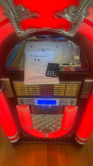 Jukebox Lauson CL130 Retro Premium Mando y Manual