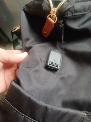 Mochila Cysili Negra y Dorada para carritos ect