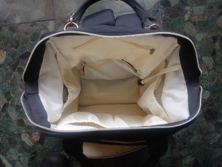 Mochila Cysili Negra y Dorada para carritos ect