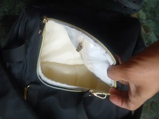 Mochila Cysili Negra y Dorada para carritos ect