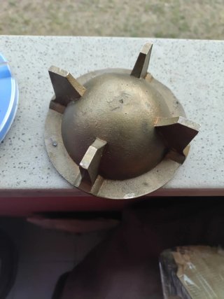 Cenicero de bronce vintage