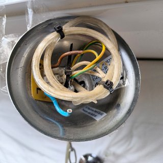 Lámpara colgante araña de 5 brazos. Neoclásico