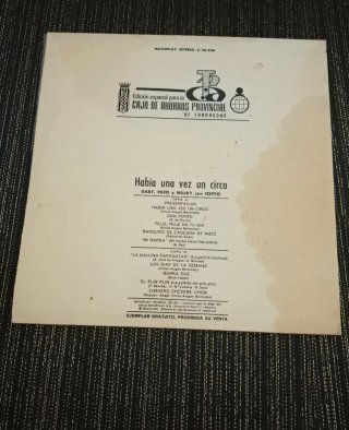 Vinilo Había una vez un Circo Gaby Fofo Miliki