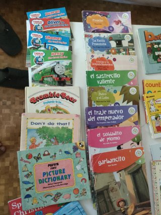 Lote 40 libros infantiles en inglés o bilingües